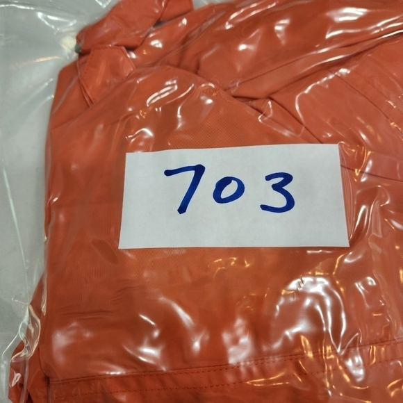 Utex Orange Parka Jacket Coat Windbreaker With Removable Hood - L - Vintage. - Picture 14 of 14